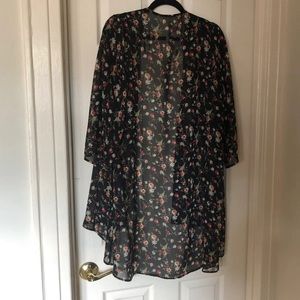 Kimono Wrap Cape Floral